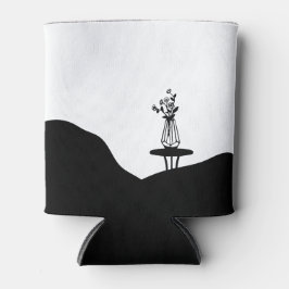 Boho flower pot on table dosenkühler