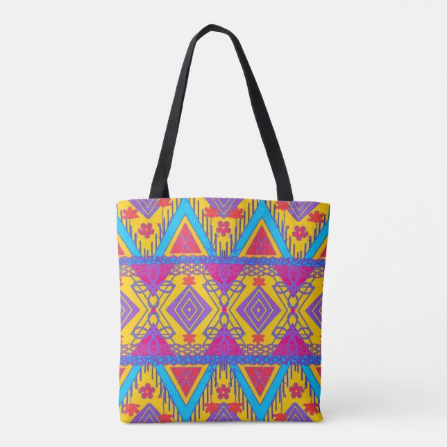 Boho-Folk-Art-Tasche Tasche (Rückseite)