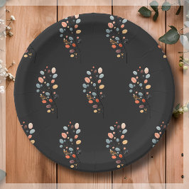 Boho Folk Herbst Herbstleaf Erntedank Pappteller