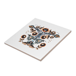 Boho Folk Pattern Fliese