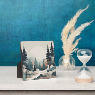 Boho Forest Landscape Artwork Fotoplatte