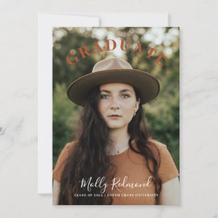 Boho Foto Abschluss Ankündigung