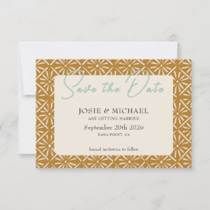 Boho-Foto Flat Save-the-Date-Karte Save The Date