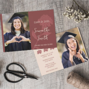 Boho Foto Floral Einladung