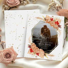 Boho Foto | Terracotta Wedding Save the Date