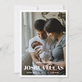 Boho Foto Wedding Save the Date Card Einladung