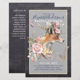 Boho FOX Brautparty Woodland Feathers Floral