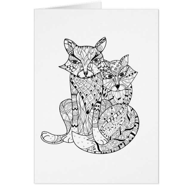 Boho Fox-Gekritzel (Vorne)