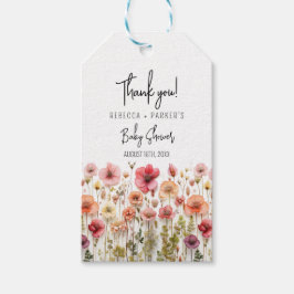 Boho frischen Blume Babydusche Geschenkanhänger