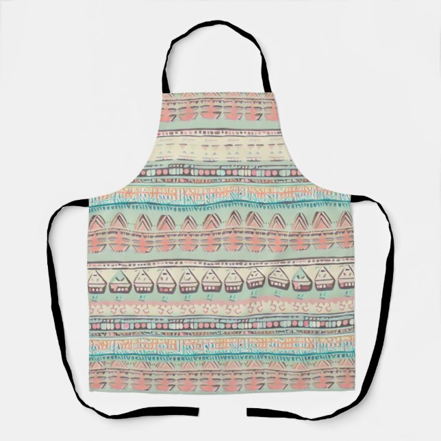 Boho fun gemustert schürze (Vorderseite)