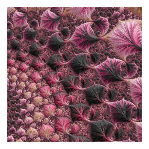 Boho Funky Eklektische Rosa Schwarze Abstrakte Fra Fotodruck