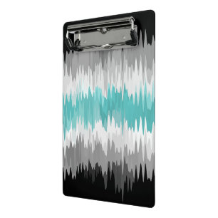 Boho Funky Wavy Abstract Libramaskulines Stolzflag Mini Klemmbrett