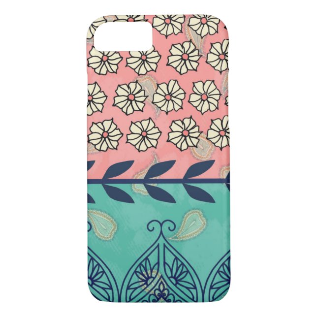 Boho Gänseblümchen iPhone 7 Fall Case-Mate iPhone Hülle (Rückseite)