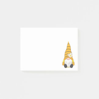 Boho Garden Elf Boy Niedlich Orange Boy Gnome Post-it Klebezettel