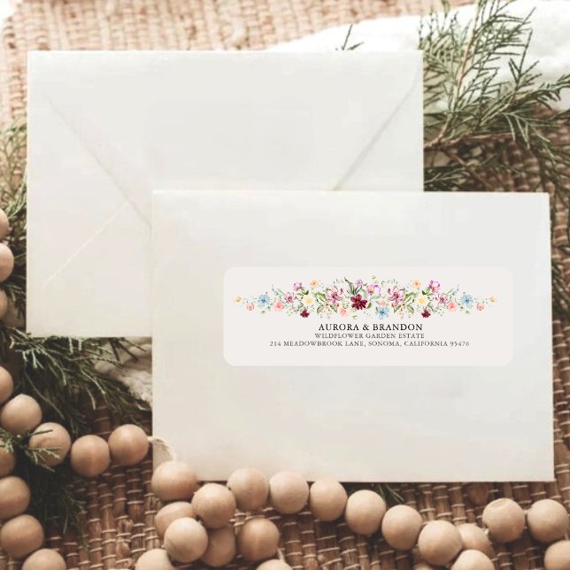 Boho Garden Watercolor Wildflower Wedding  (Von Creator hochgeladen)