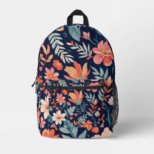 Boho Garden Whimsy - Floral Toilettenartikel Reise Bedruckter Rucksack