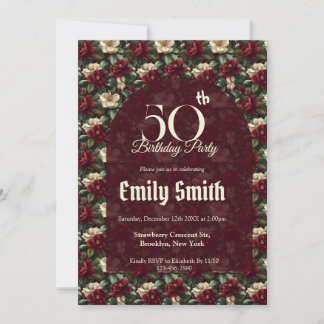 Boho Gardenias Flower Birthday Celebration Einladung