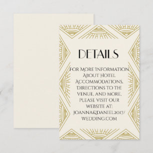 Boho Gatsby leere Karte