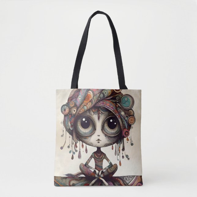 "Boho Gaze" Tote Tasche von DAKimage (Vorderseite)