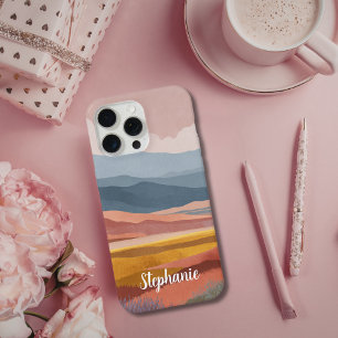 Boho-Gebirgslandschaft Farbige Traumwelt iPhone 15 Pro Max Hülle