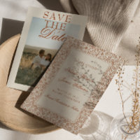 Boho Gebranntes Orange Florales Terrakotta Foto Ho