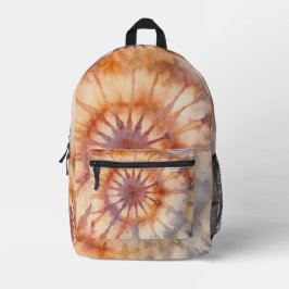 Boho Gefärbte Krawatte Backpack Bedruckter Rucksack