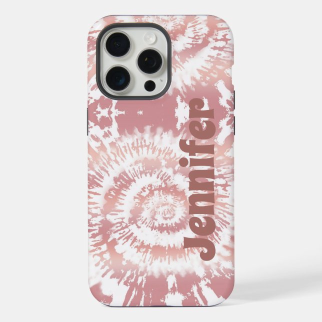Boho Gefärbte Krawatte iPhone / iPad Gehäuse 15 Pro Max Hülle (Rückseite)