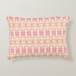 Boho Gefärbte Krawatte Pattern Pink & Gelb - Akzen Dekokissen