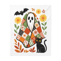 Boho Geist und Schwarze Katze Cottagecore Hallowee