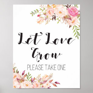 Boho Gelassen Liebe wachsen nehmen eine Leckerei S Poster