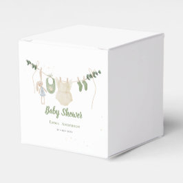 Boho Gender Neutral Vintag Baby Rustikale Dusche Geschenkschachtel