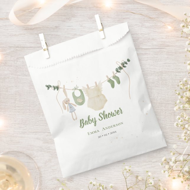 Boho Gender Neutral Vintag Baby Rustikale Dusche Geschenktütchen (Ausgeschnitten)