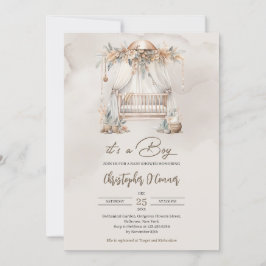 Boho Gender neutrale erthy Kinderzimmer nook Einladung