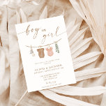 Boho Gender Reveal Invite | Neutrale Geschlechterd Einladung<br><div class="desc">Diese liebliche Gender Reveal Einladung mit moderner Kalligraphie und Typografie ist der perfekte Weg, um die Gender-Enthüllung Ihres Kleinen zu betonen! Editieren Sie die meisten Texte einfach, um sie an Ihre Veranstaltung anzupassen! Text- und Hintergrundfarben sind vollständig editierbar —> klicken Sie auf die Schaltfläche "Edit Using Design Tool" um zu...</div>