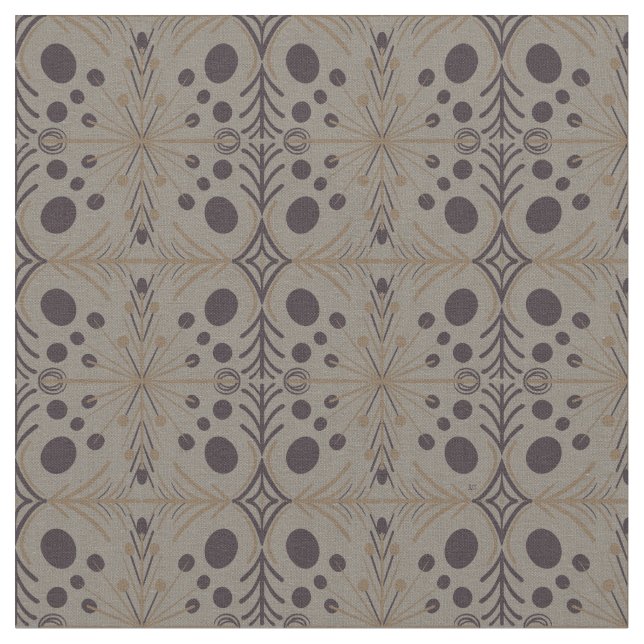 Boho Geometric Arrow Gray Pattern Stoff (Nahaufnahme)