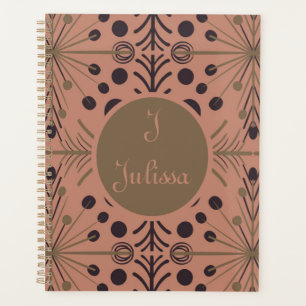 Boho Geometric Arrow Mauve Personalisiert Planer