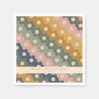 Boho Geometric Blue Green Custom Brautparty