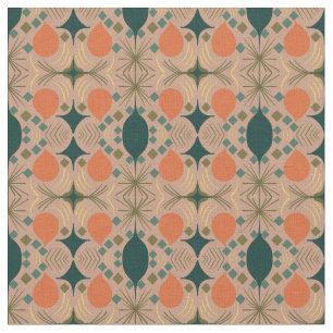 Boho Geometric Diamond Pastel Pattern Stoff