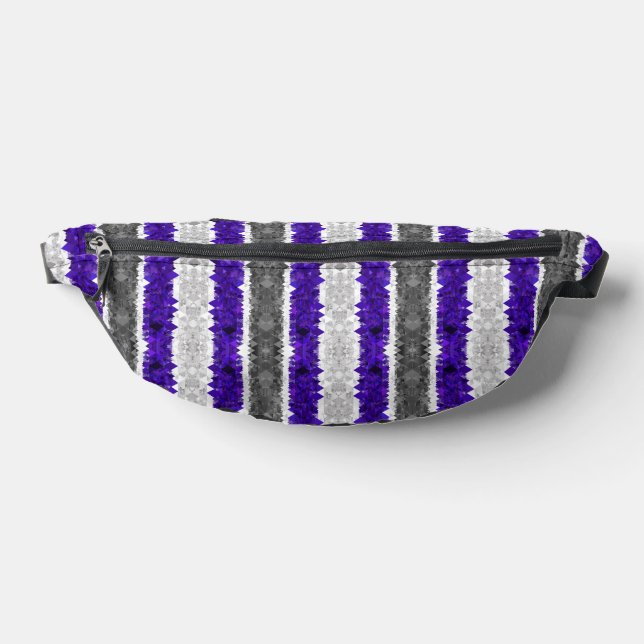 Boho Geometric Mod Retro Greygender Prix Flag Bauchtasche (Ablage )