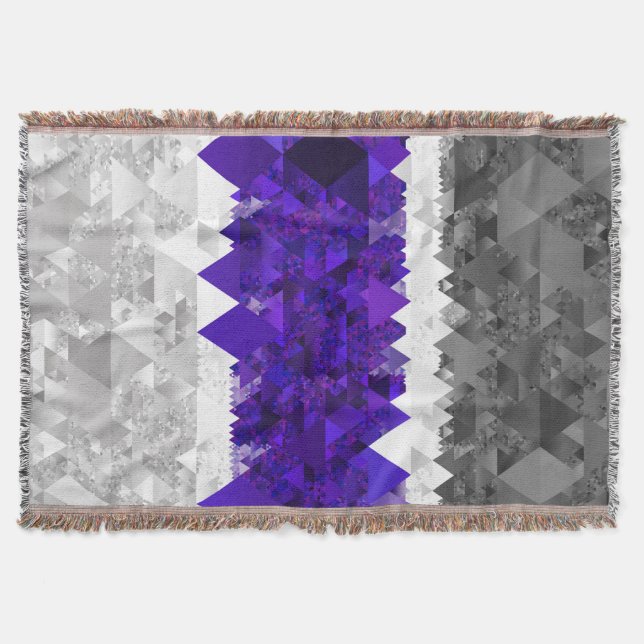 Boho Geometric Mod Retro Greygender Prix Flag Decke (Vorderseite)