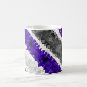 Boho Geometric Mod Retro Greygender Prix Flag Kaffeetasse