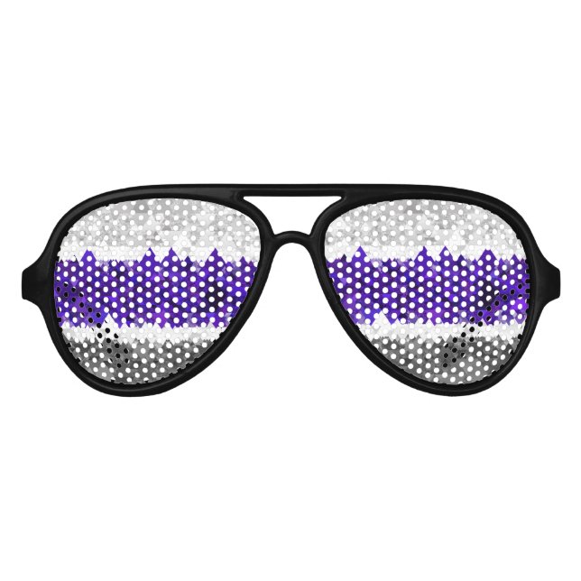 Boho Geometric Mod Retro Greygender Prix Flag Partybrille (Vorderseite)