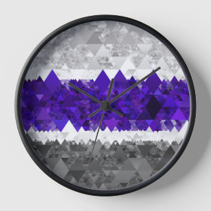 Boho Geometric Mod Retro Greygender Prix Flag Uhr