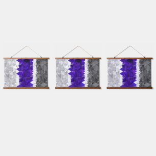 Boho Geometric Mod Retro Greygender Prix Flag Wandteppich Mit Holzrahmen