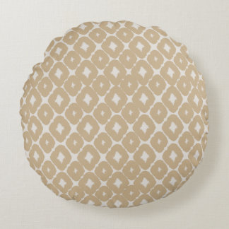 Boho Geometric Throw Pillow Rundes Kissen
