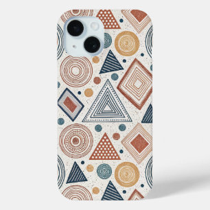 Boho Geometrie Abstrakte Formen Terracotta Muster Case-Mate iPhone Hülle
