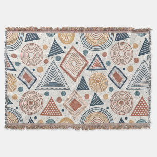 Boho Geometrie Abstrakte Formen Terracotta Muster Decke