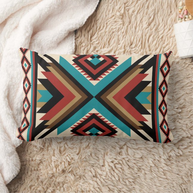 Boho Geometrisch Lendenkissen (Decke)