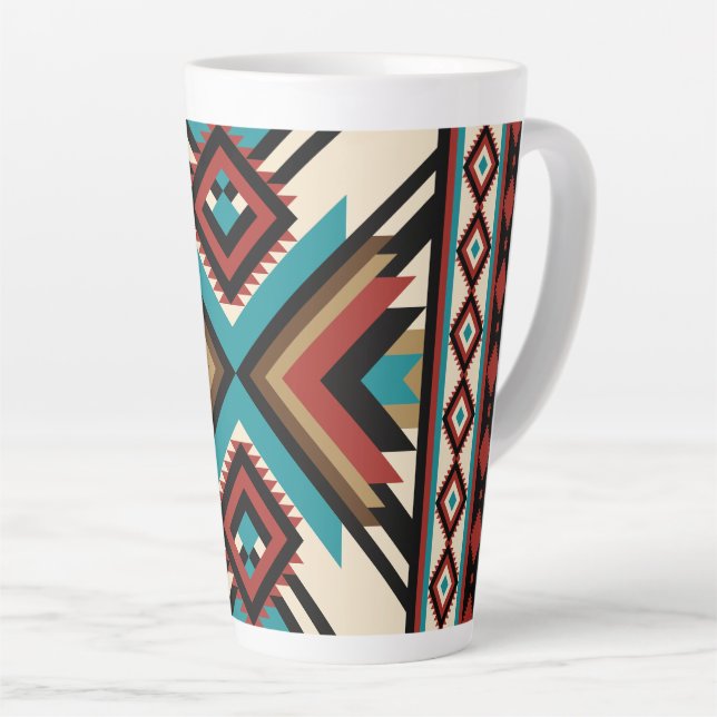 Boho Geometrisch Milchtasse (Rechte Ecke)