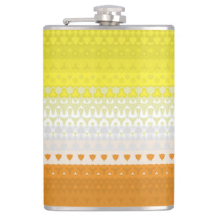Boho-Geometrischer funky abstrakter Maverique-Stol Flachmann